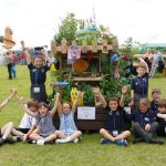 Schoolchildren particpating in the Schools Challenge last year