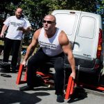 Richard Cowling, organiser of North Lincolnshire’s Strongest Man 2016, also competes in the event