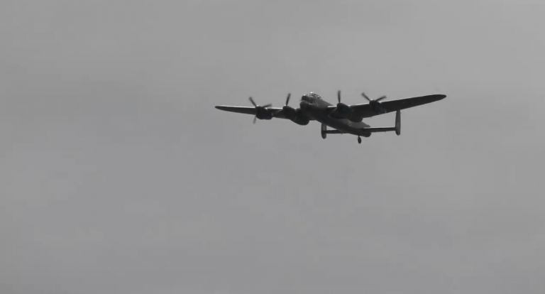 Rare sight as Lancaster PA474 takes to the skies over Lincolnshire