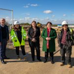 Scunthorpe-MP-Holly-Mumby-Croft-pictured-with-Cllrs-at-the-Wellspring-Academy-site