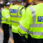 British police crowd control at a UK event