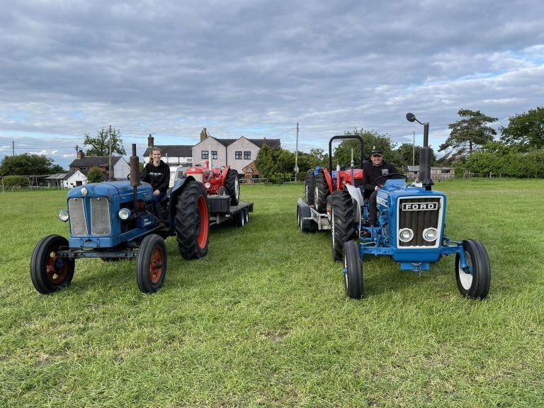 Vintage tractors appeal to young too