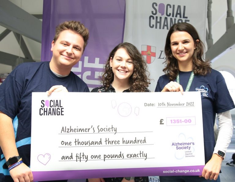 Social Change raises over £1,350 for Alzheimer’s Society