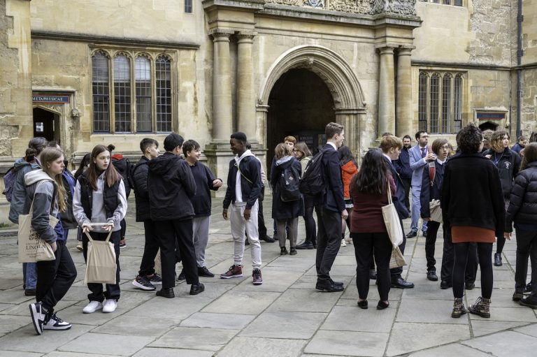 Lincolnshire students visit Oxford University college for the first time