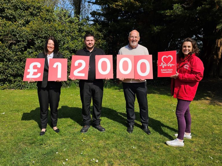 Grimsby Crematorium donates £12,000 to British Heart Foundation