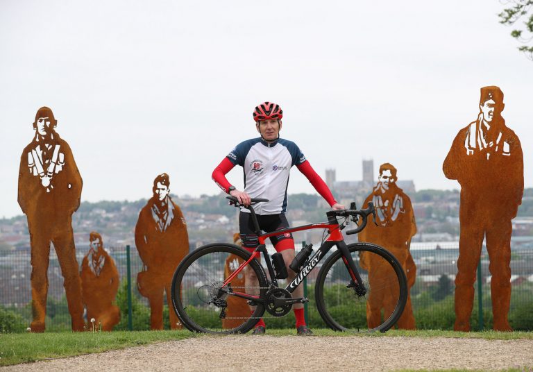 Grantham super cycler completes epic challenge for Dambusters 80th anniversary