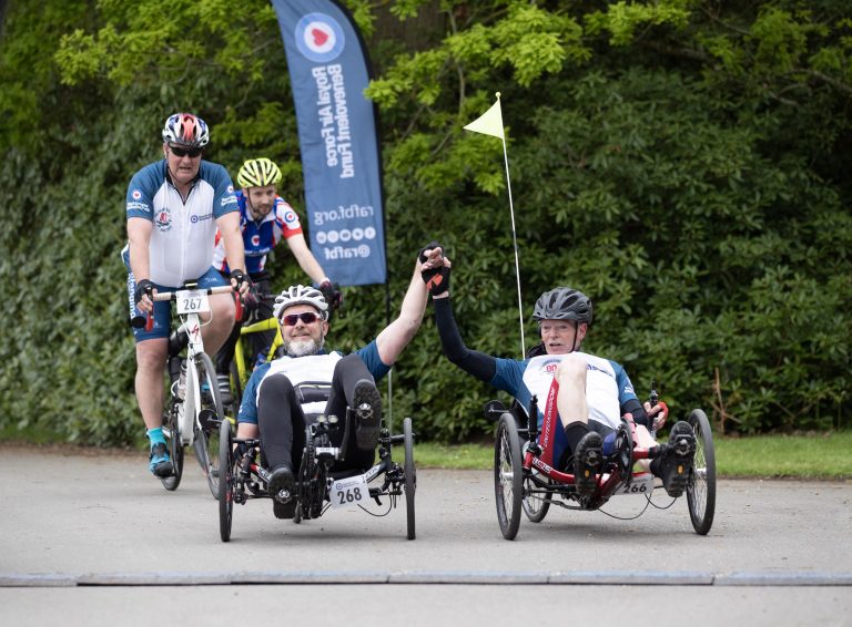 Lincolnshire RAF veteran cycles Dambusters Ride on recumbent trike