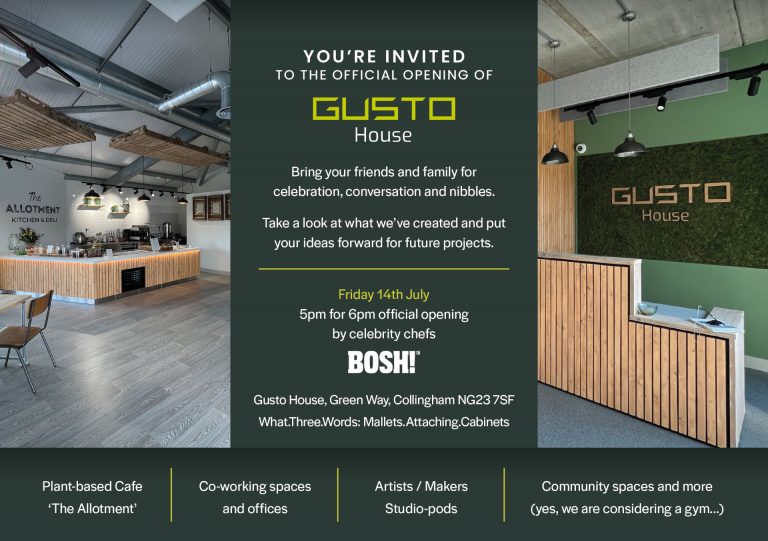 Local community invited to official opening of Gusto House – a hub for collaboration, innovation, and community engagement