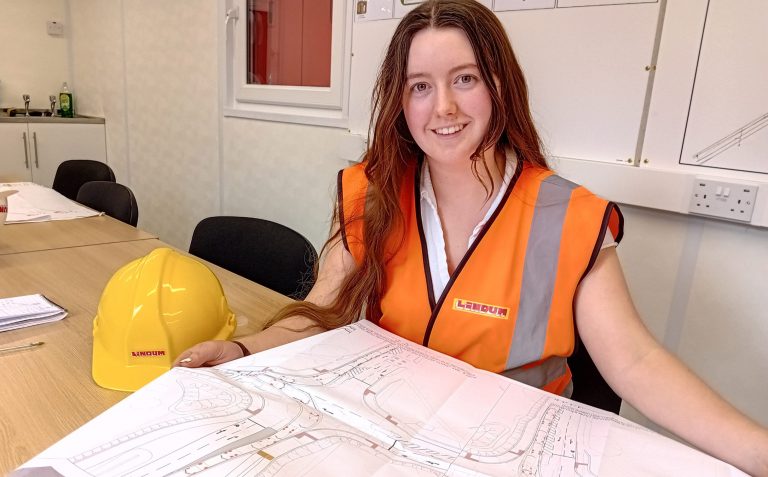 Gina works on road to her future with construction project