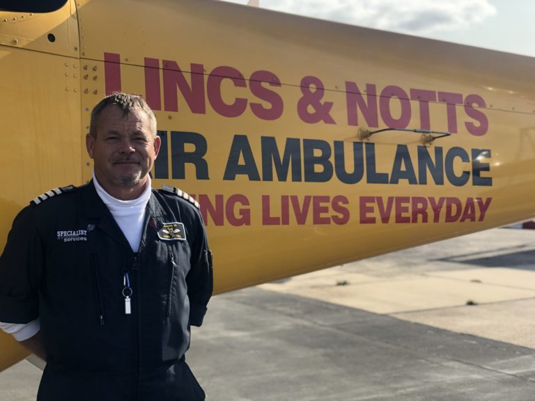 Lincs & Notts Air Ambulance pilot shortlisted for Lifetime Achievement Award