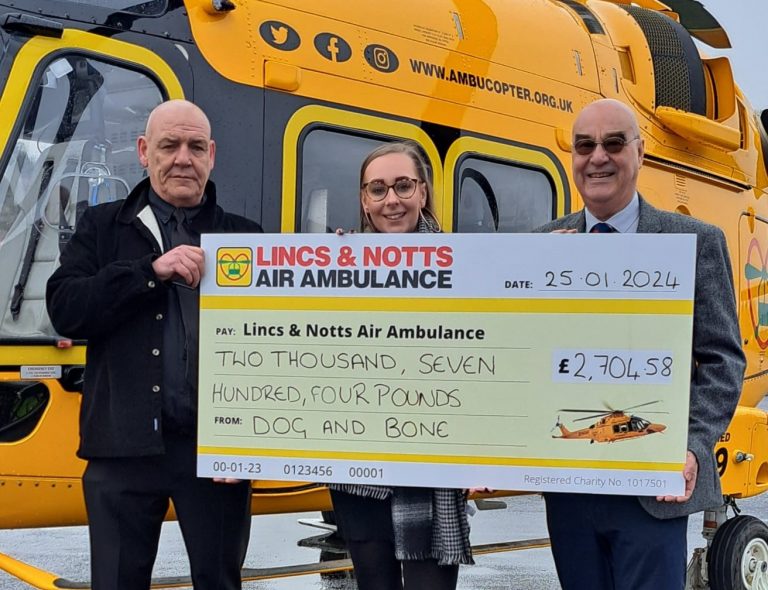 Popular Lincoln pub raises funds for Lincs & Notts Air Ambulance