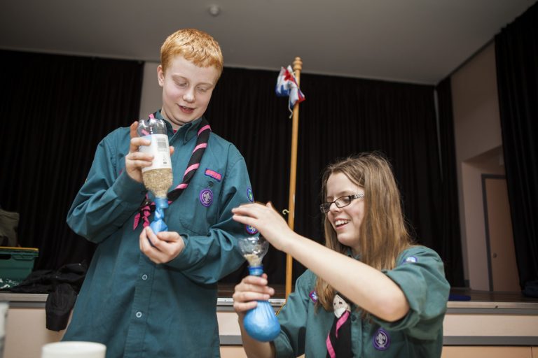 Scouts learn circus skills in Cleethorpes