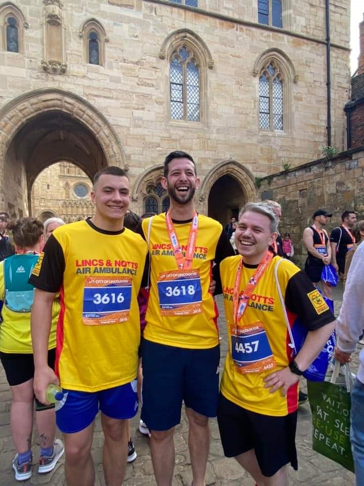 Lincs & Notts Air Ambulance runners pound the streets to raise vital funds for life-saving charity