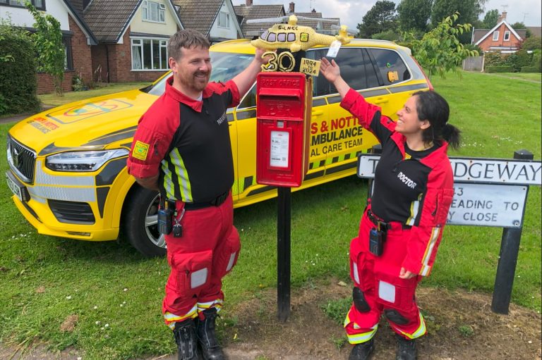 Hundreds of helicopters sighted in Lincs & Notts Air Ambulance Great Yarn Bomb Challenge