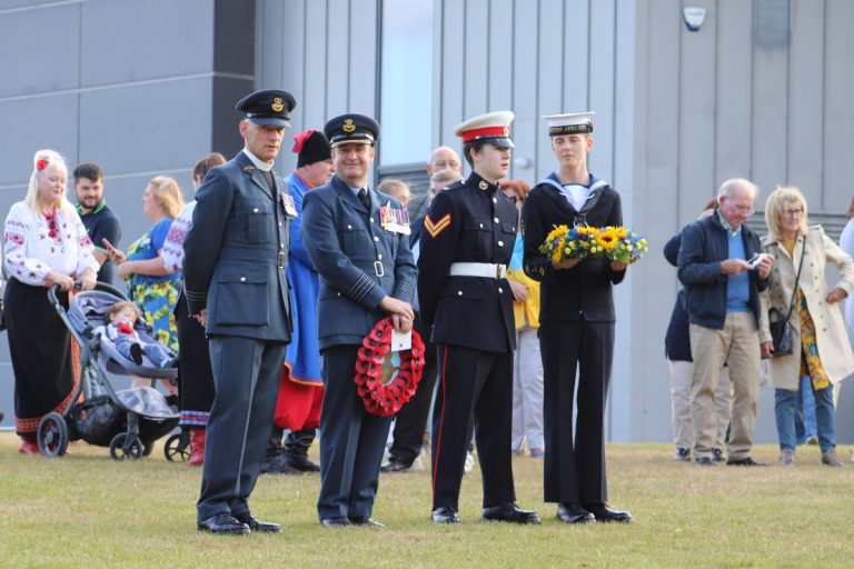 More than 150 gather at Lincoln’s Bomber Command Centre to mark Ukraine’s Independence Day