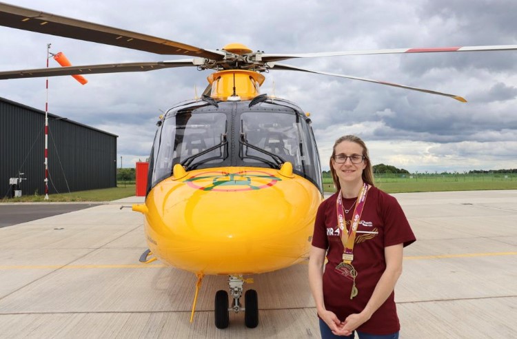 Grantham runner steps out in aid of Lincs & Notts Air Ambulance