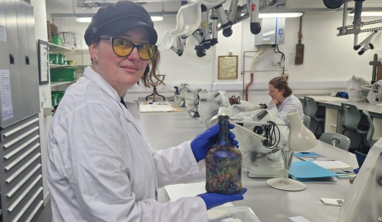 Zara probes ‘mystery in a bottle’ of Cleethorpes discovery