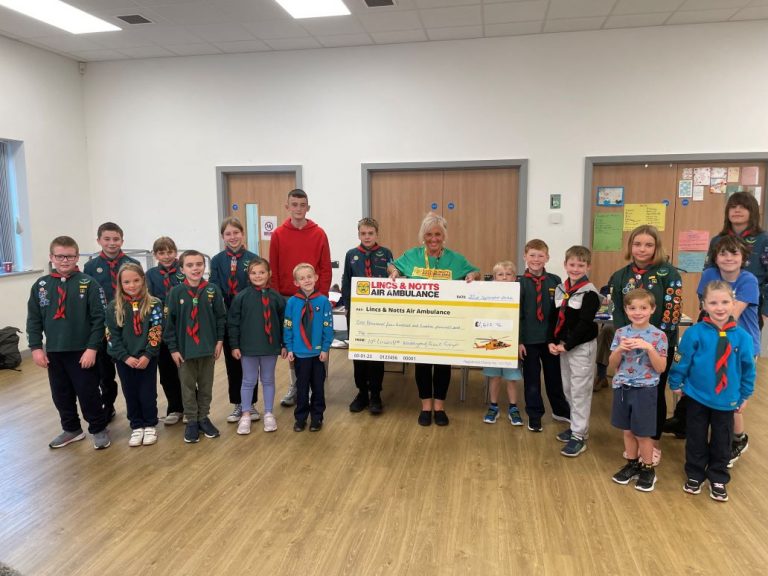 10th Lincoln Scouts good turn for Lincs & Notts Air Ambulance