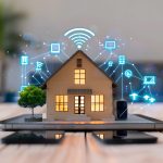 Dive into the world of smart home technology with our curated photos., clean background, Photo stock style, clean background, no copyrighted logo, no letters