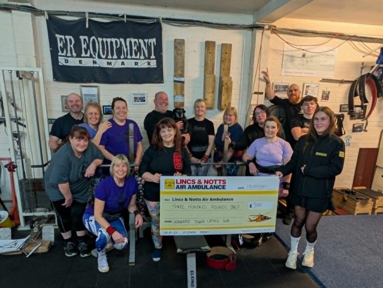 Horncastle Powerlifters push fundraising to limit for LNAA