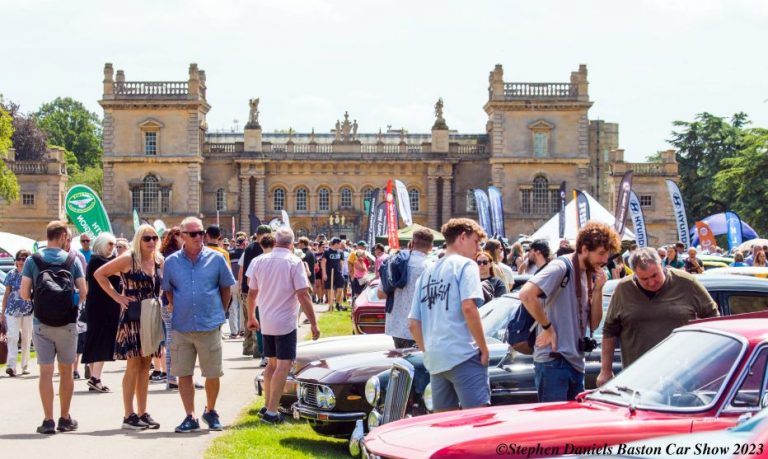 The Baston Car & Bike Show parks up at Grimsthorpe Castle