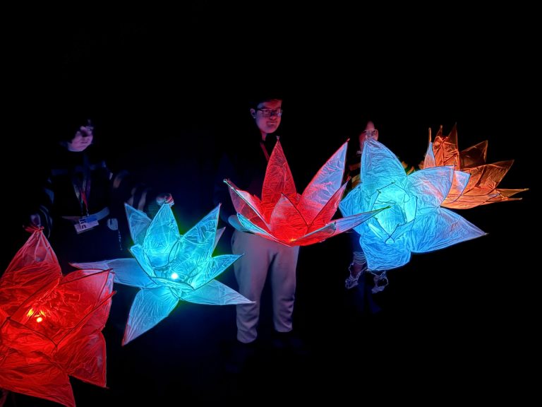 Art & design students create lights for Sprites and Spirits at Sundown event