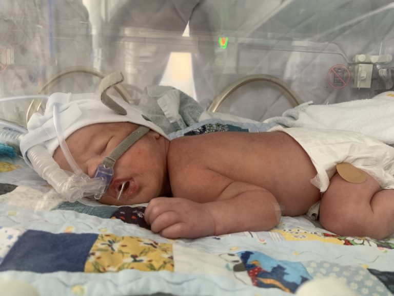 Mum’s charity abseil to thank hospital for saving son’s life