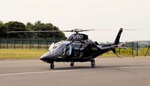 Relief helicopter lands at Lincs and Notts Air Ambulance base
