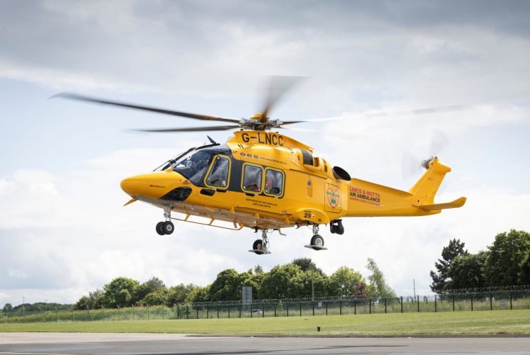 PM shows support to Lincs & Notts Air Ambulance as Air Ambulance Week takes off across UK