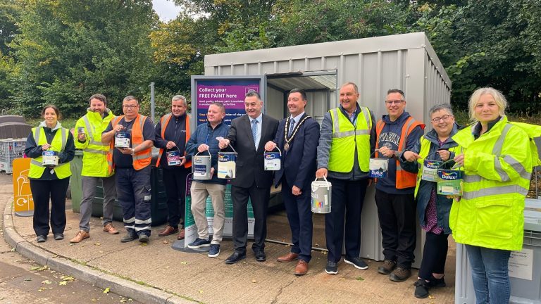 Lincolnshire rolls out free paint reuse scheme across all recycling centres
