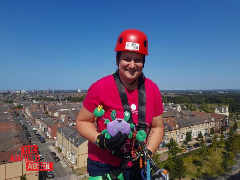 Hospitals’ youngest patients to benefit from abseiler’s generous donation