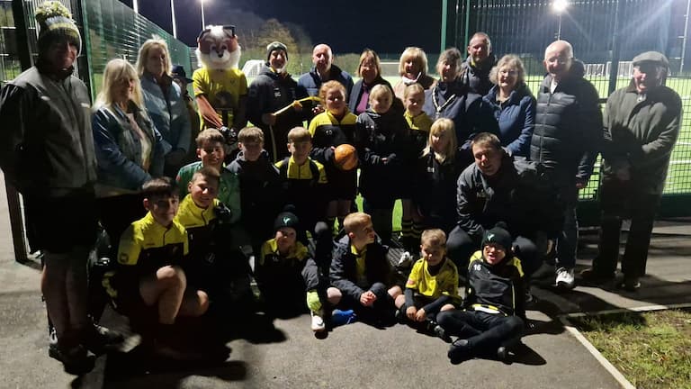 Broughton celebrates new floodlit community pitch