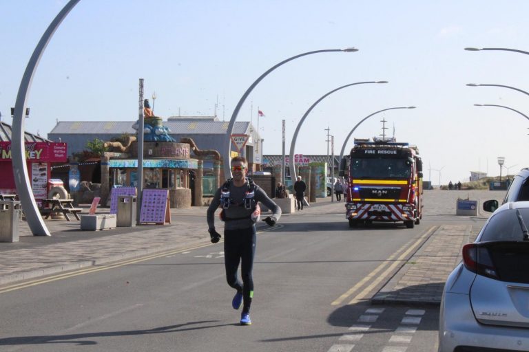Firefighter’s 90-mile ultra-marathon raises nearly £3,500 for The Sick Children’s Trust
