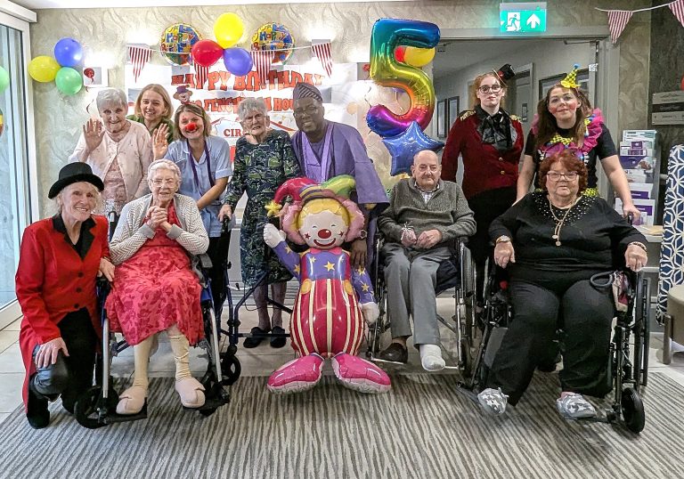 Fenchurch House Care Home marks five years with circus celebration