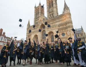 Lincoln College University Centre graduates celebrate success at Lincoln Cathedral