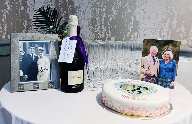 Rose Lodge Care Home hosts Diamond Wedding Anniversary celebration